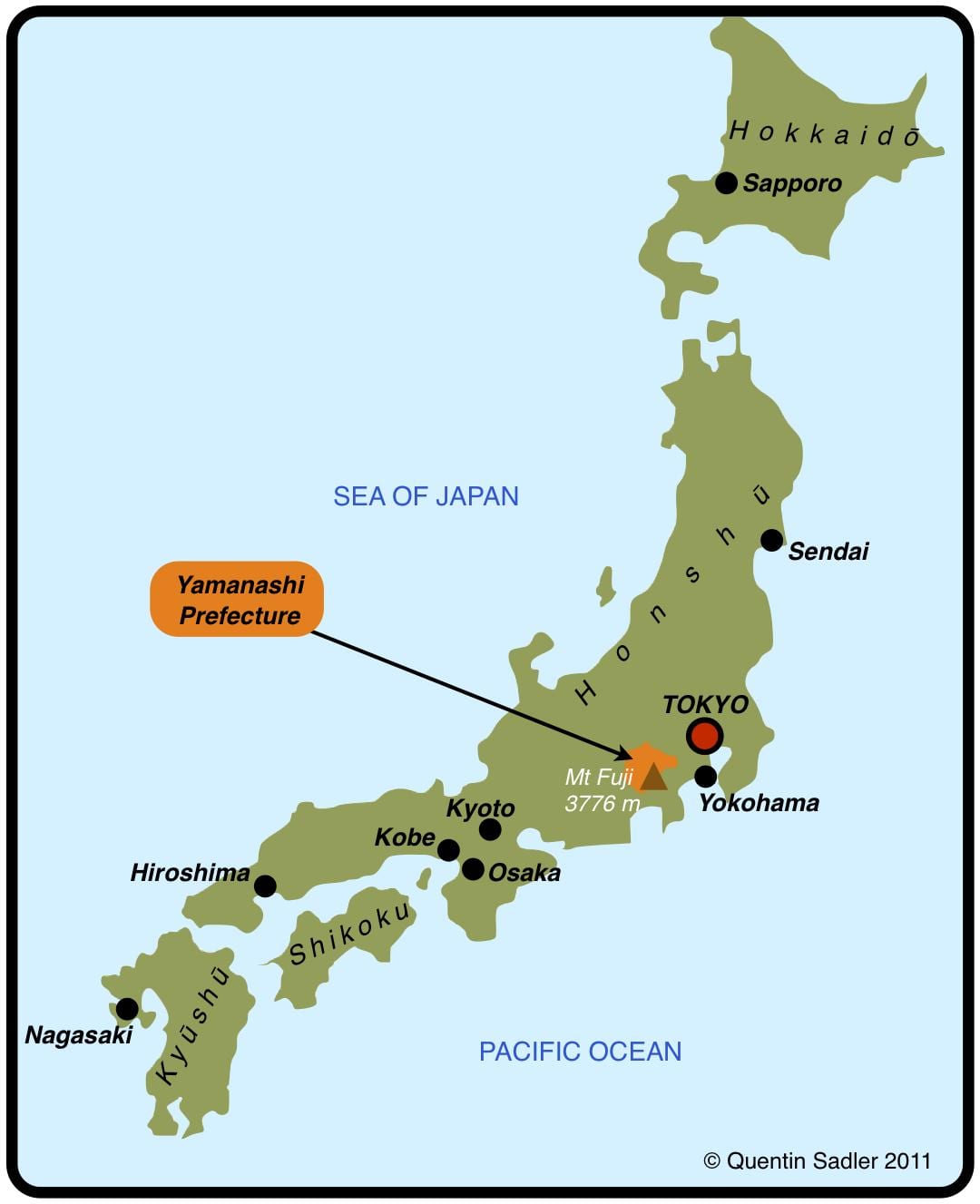 Yokohama trên bản đồ