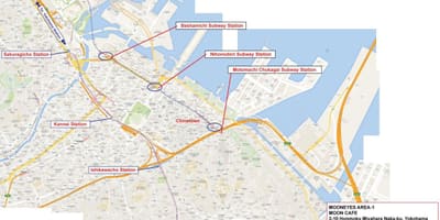 Bản đồ của thái bình dương Yokohama