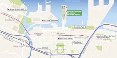 Bản đồ của Yokohama bến du thuyền 